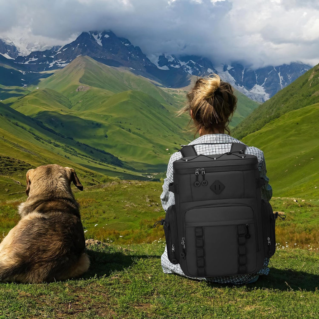 Large 60 Can Insulated Waterproof Leakproof Cooler Backpack