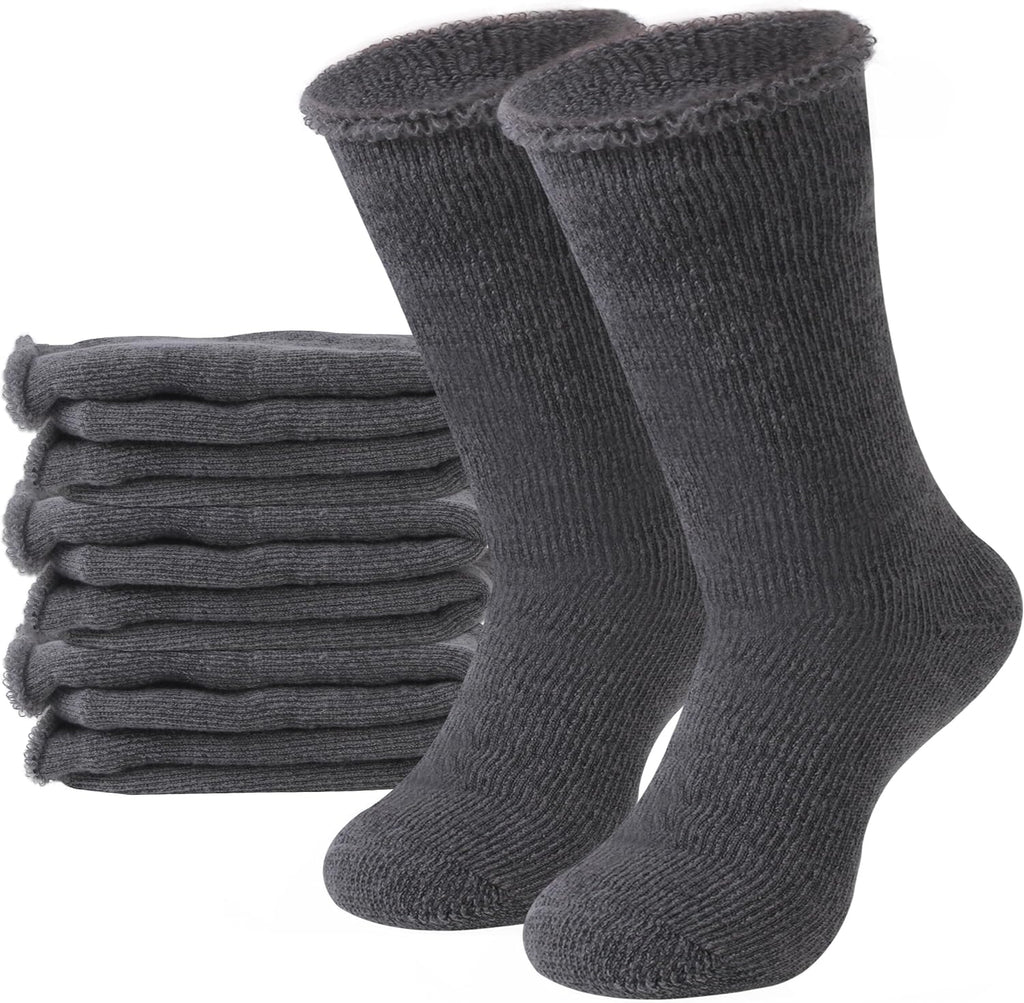Sunew 4 Pairs Thermal Socks Skiing Snowboarding Hiking Mens Womens 7X Warmer Winter Crew Boot Socks