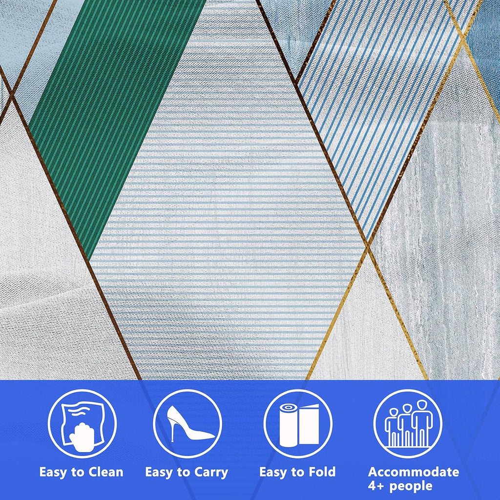 DanCoom Picnic Blanket, Foldable Waterproof Sand Mat, Extra Large Picnic Blanket Outdoor Picnic Mat Beach Blanket for Park Grass Camping Hiking Travel Family Concerts