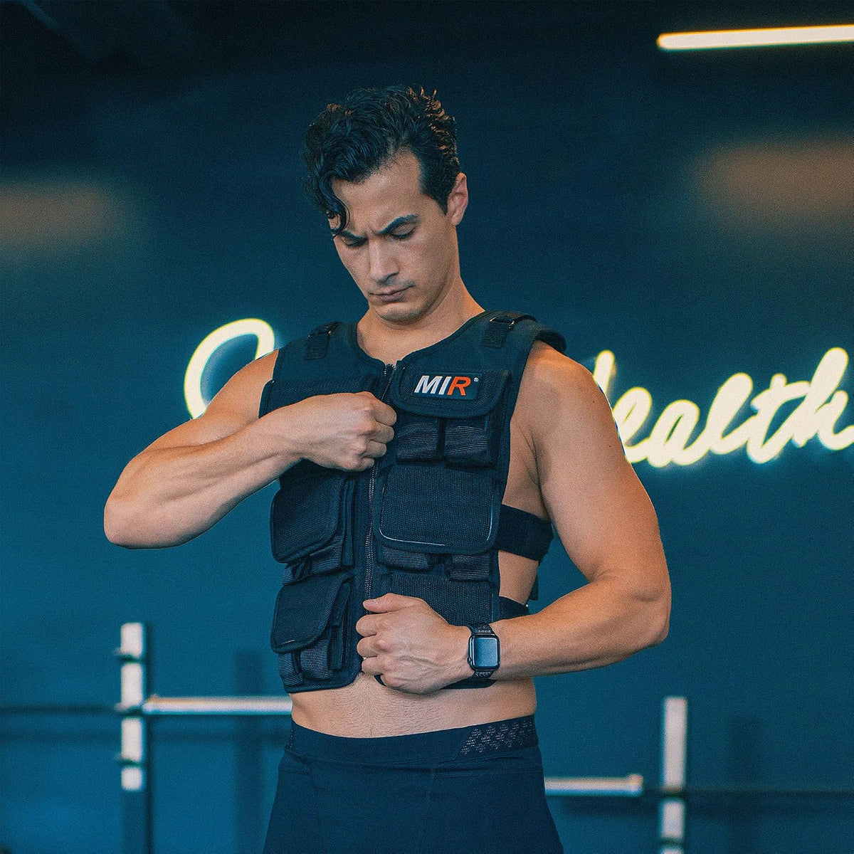 MIR PRO Weighted Vest With Zipper Option 45lbs - 90lbs Solid Iron Weights