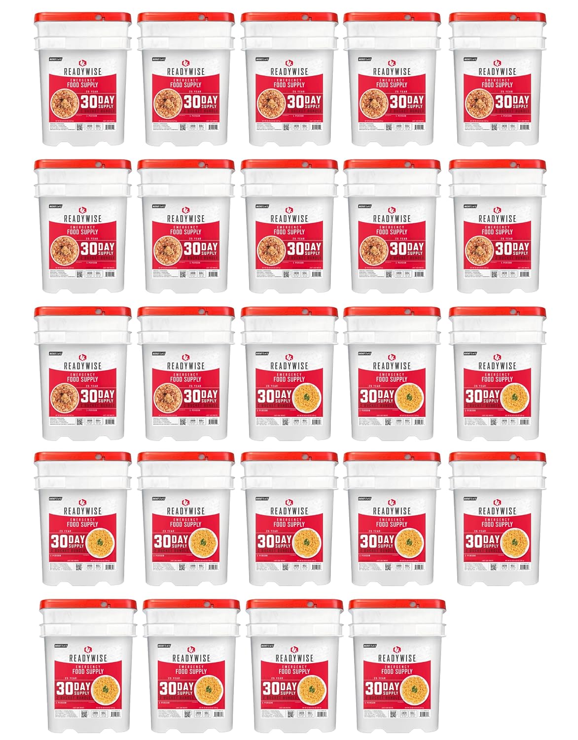 READYWISE Emergency Food Supply Meals 72 Hour Survival Kit, 30 Servings