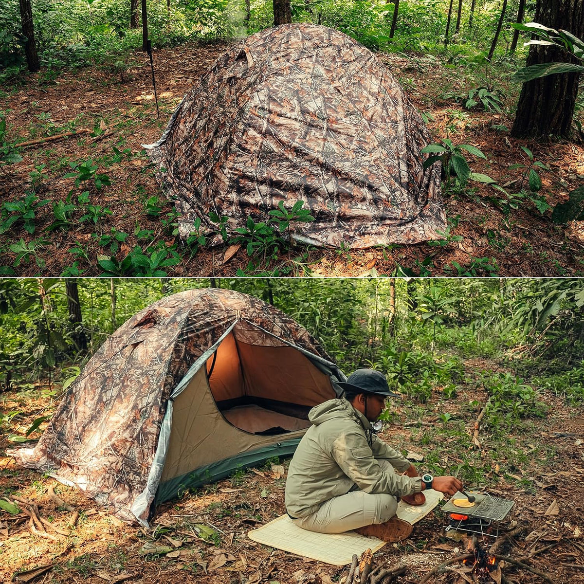 GEERTOP 2 Person Backpacking Tent, Lightweight Waterproof 4-Season Tent