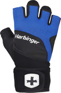 Harbinger Training Grip Wristwrap Weight Lifting Gloves, Unisex