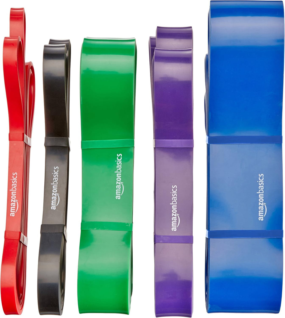 Amazon Basics Resistance Pull Up Band for Pull Up Assistance, Muscle Training, Body Stretching and Home Workouts, 1-3/4 Inches, 50 to 125 Pounds, Green
