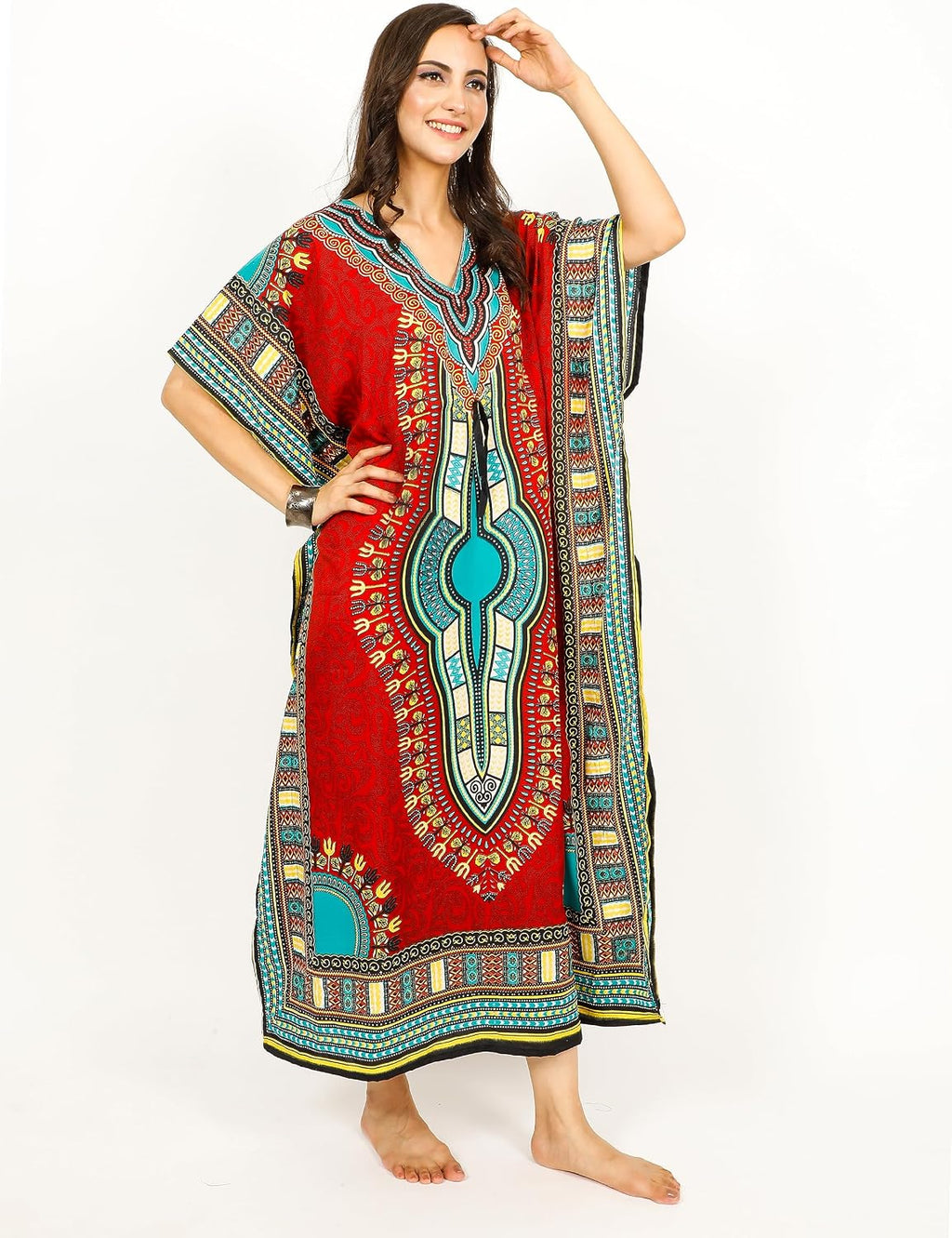 Ladies Kaftans Tunic Kimono Maxi Women Dashiki African Caftan Plus Size Lounge Girls Kimono