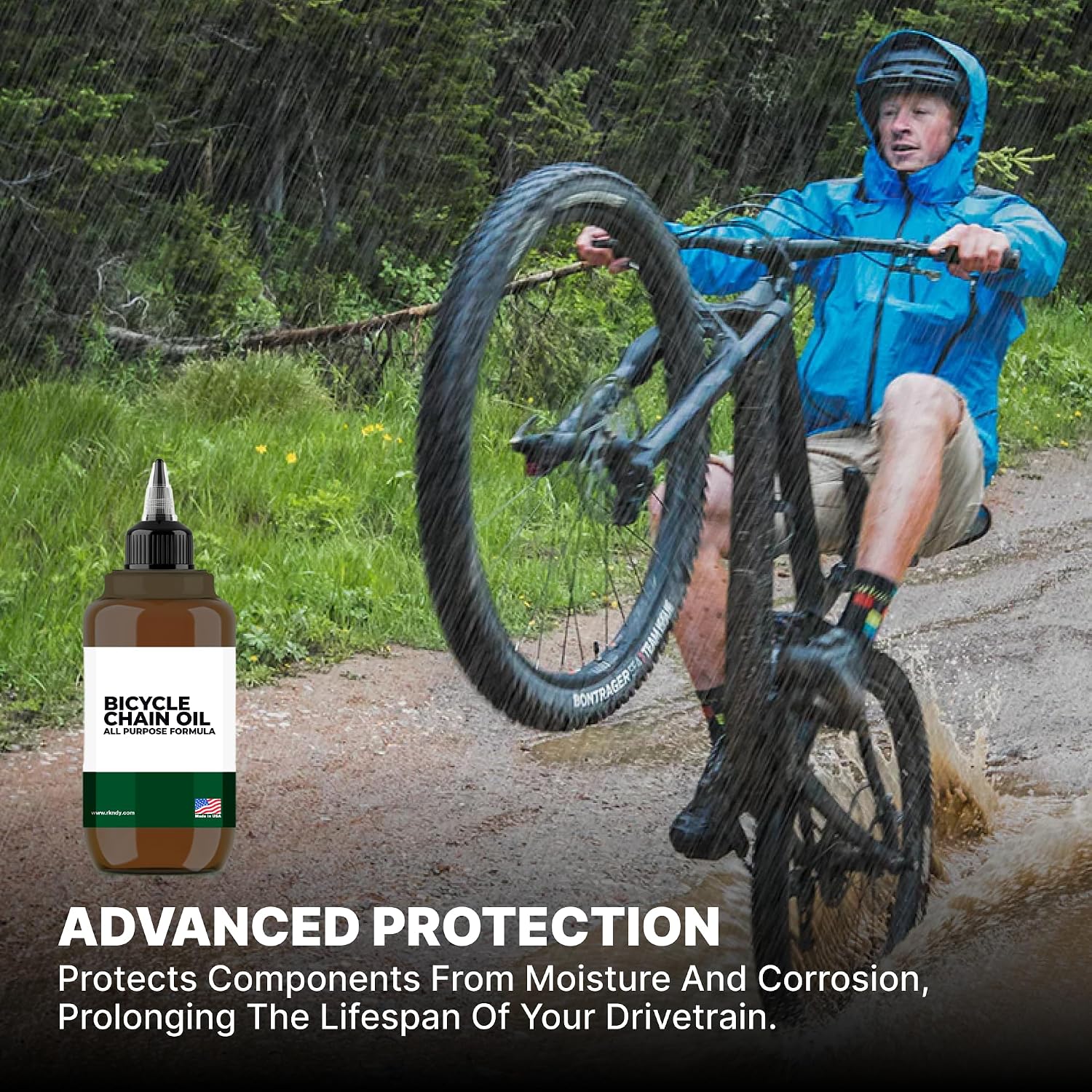 All-Purpose Bicycle Chain Oil, Fully Synthetic, Special Blend Formula for All-Weather Lubrication, Water Resistance, & Top Performance, Ideal for Road, Mountain, & Hybrid Bikes in All Condition