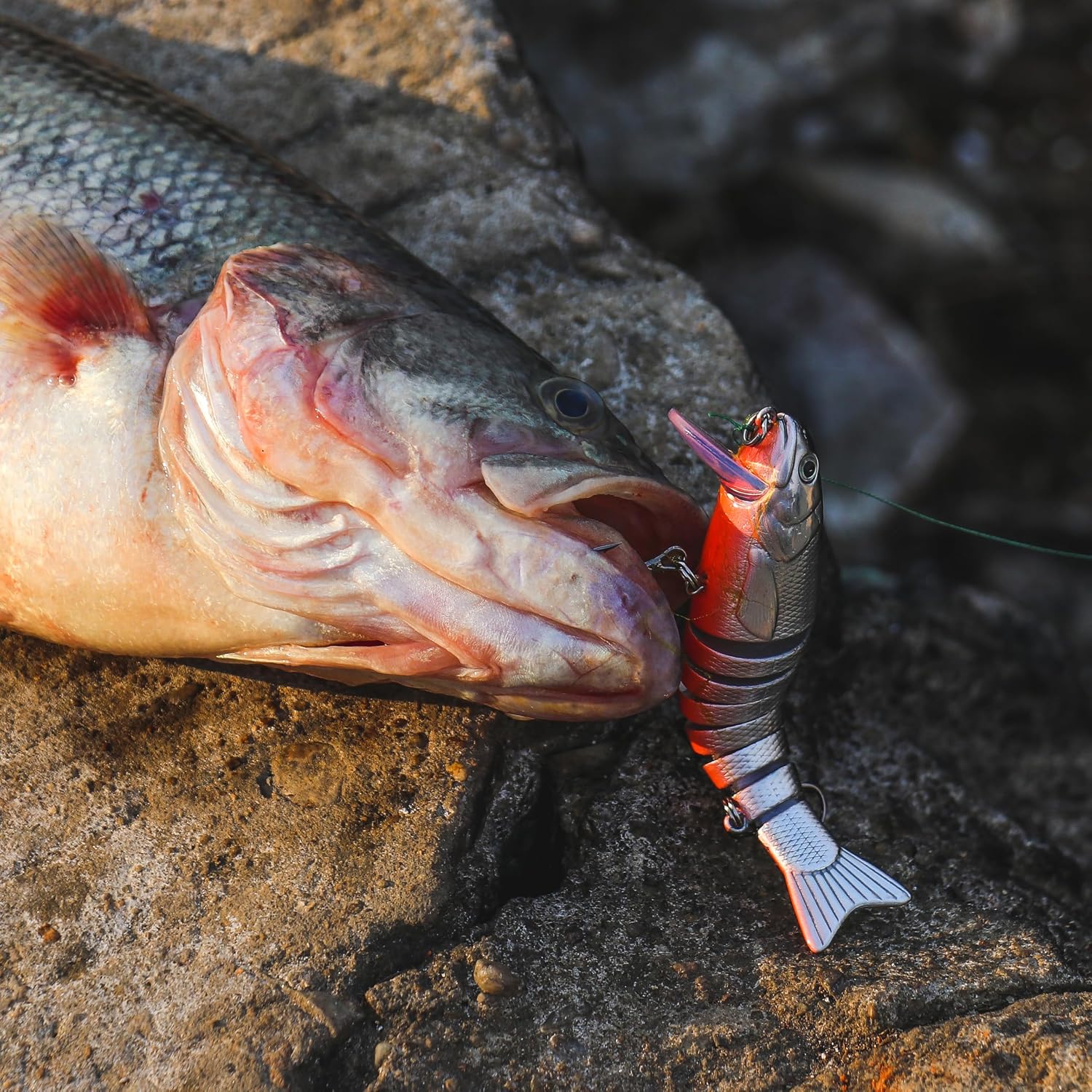 5PCS Lifelike Fishing Lures – Multi-Jointed Swimbait for Bass, Trout, Crappie, Walleye, Pike, Realistic Action with 3D Fish Eyes and Sharp Hooks, Perfect for Fishing Kits in Saltwater & Freshwater