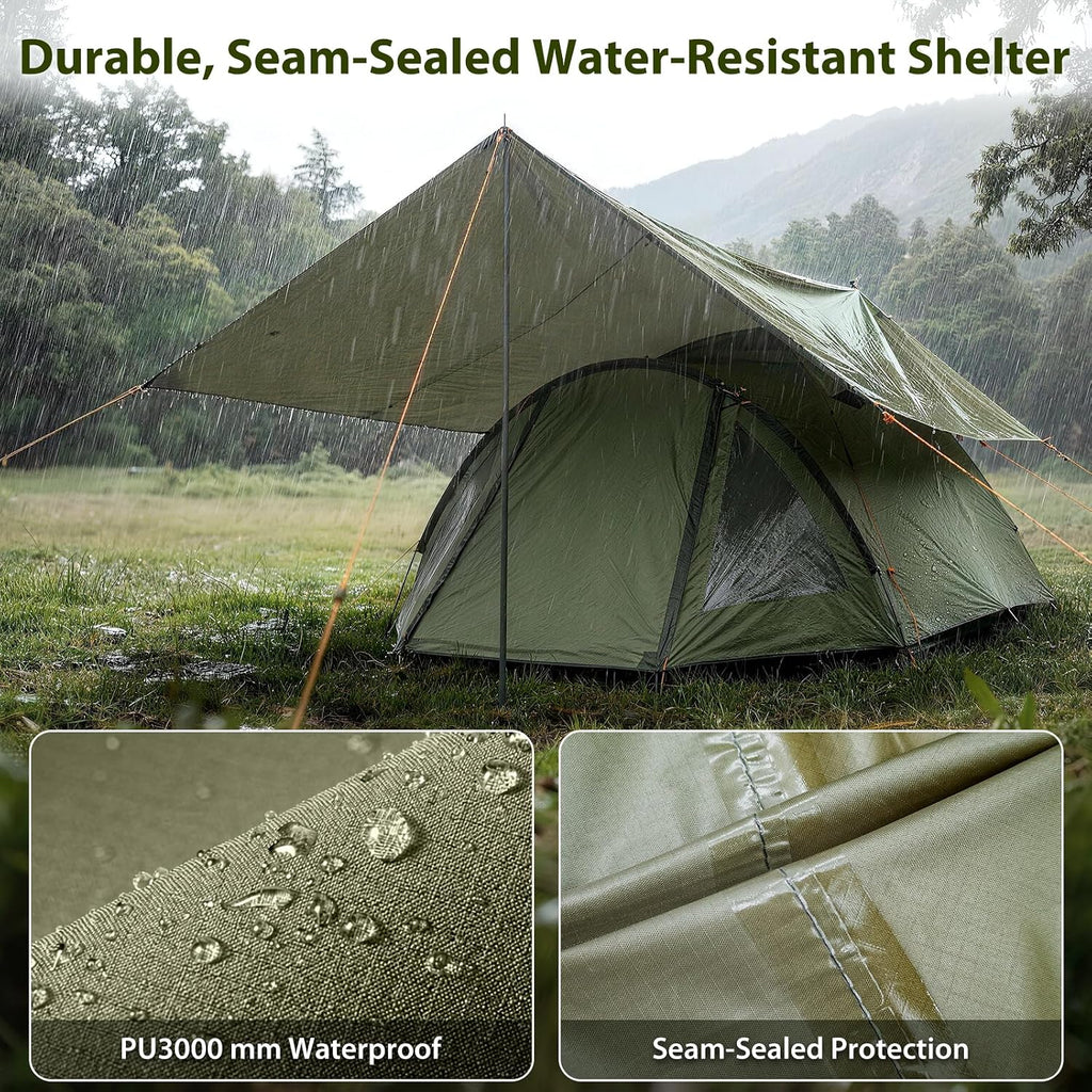 GEERTOP 17 x 10 ft Camping Tarp, Waterproof Rain Fly