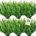 Ouddy Decor 24 Bundles Artificial Greenery Stems Fake Plants Outdoor Decor