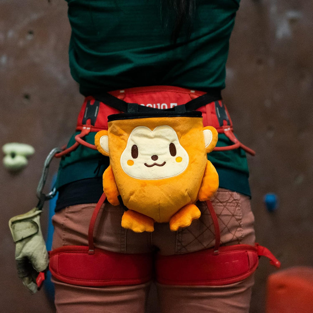 Chalk Bag for Rock Climbing - Bouldering Chalk Bucket with Quick-Clip Belt, Zipper Pocket and Brush Holder