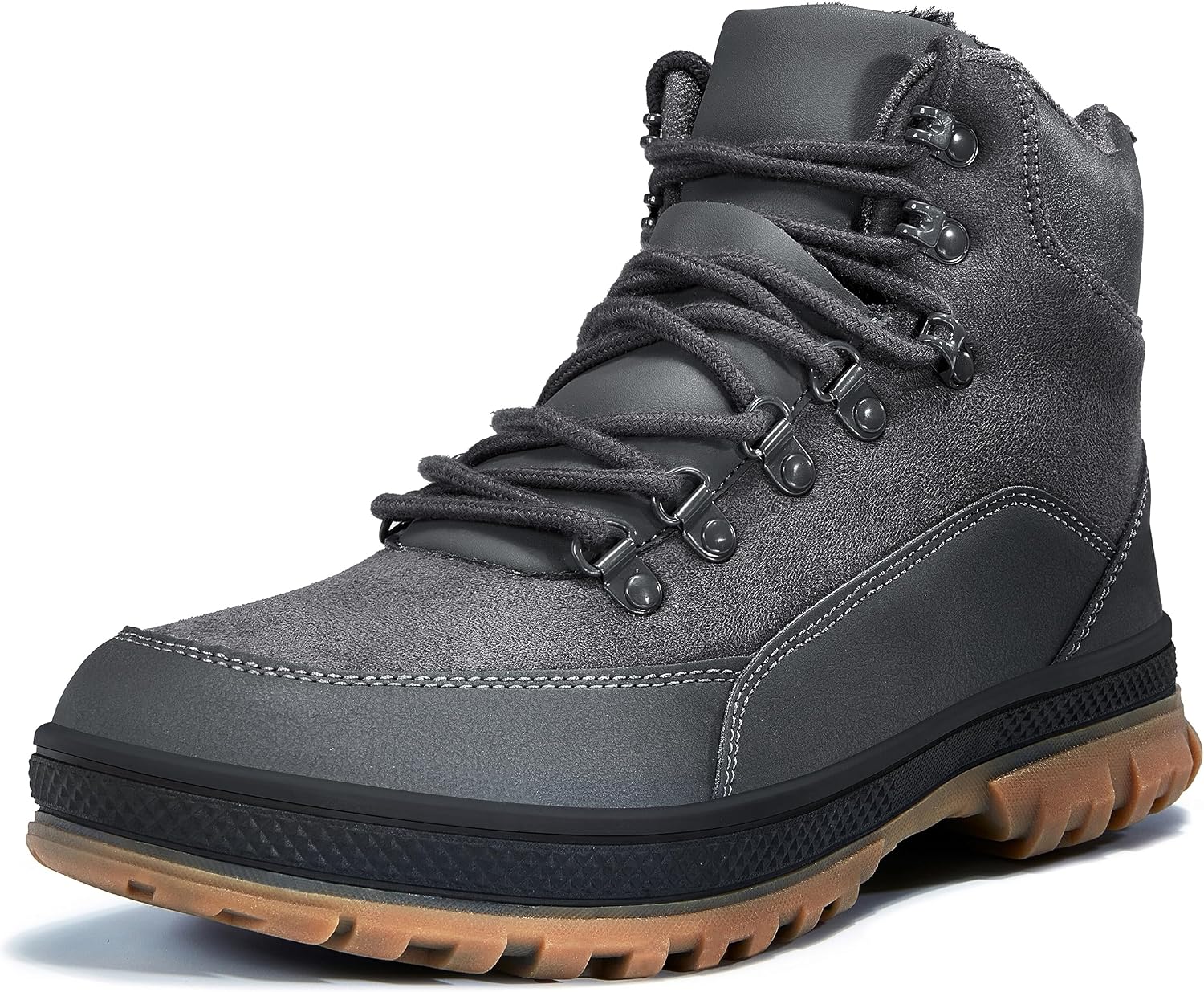 Wondamo Men's Winter Hiking Snow Boots