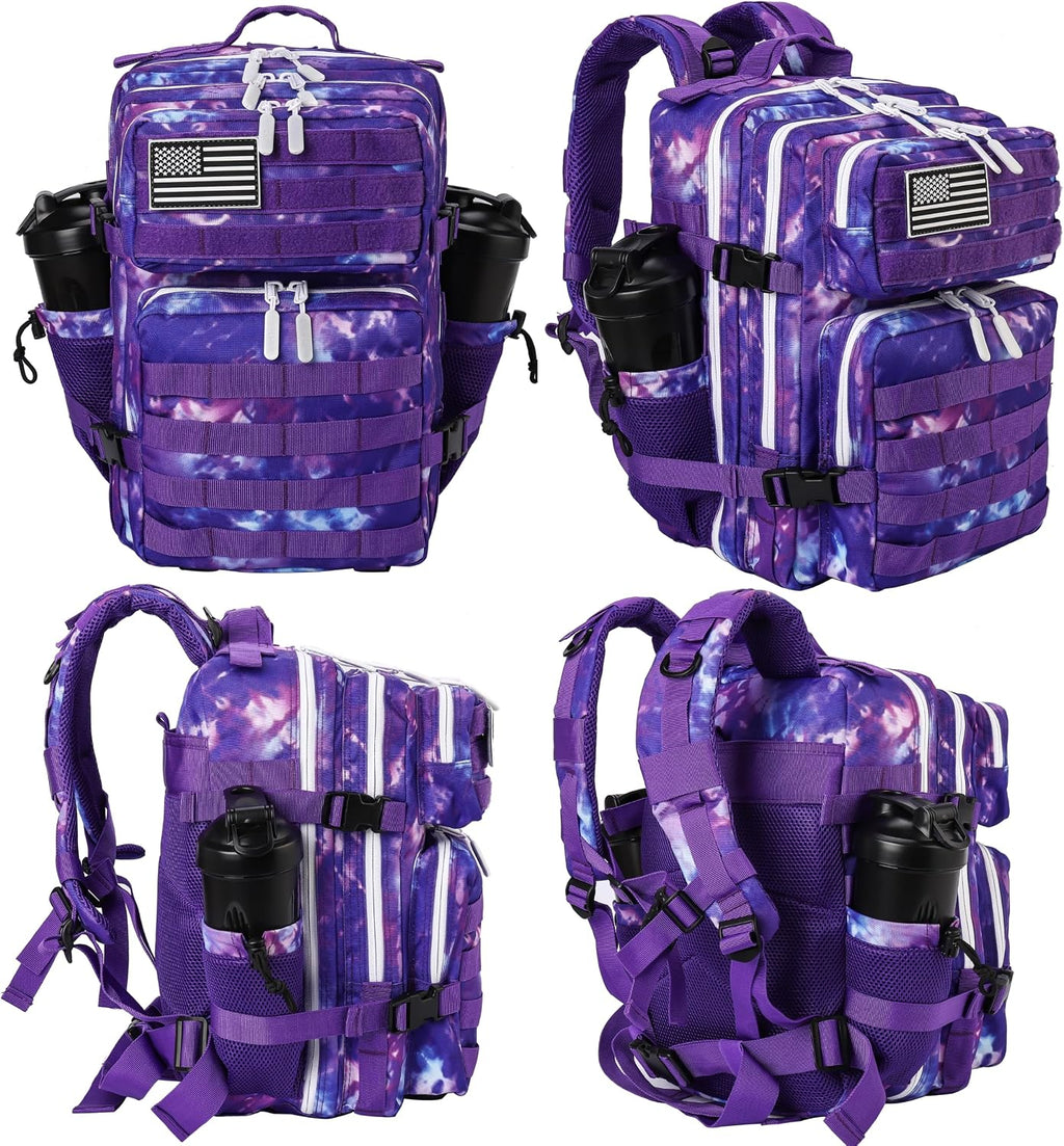LHI Tactical Military Backpack for Men and Women 25L/35L Army Assault Pack Bag Small Rucksack with Bottle Holder