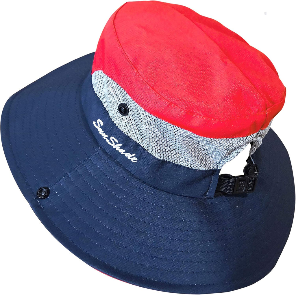 Muryobao Women's Ponytail Sun Hat UV Protection Foldable Mesh Wide Brim Beach Fishing Hat