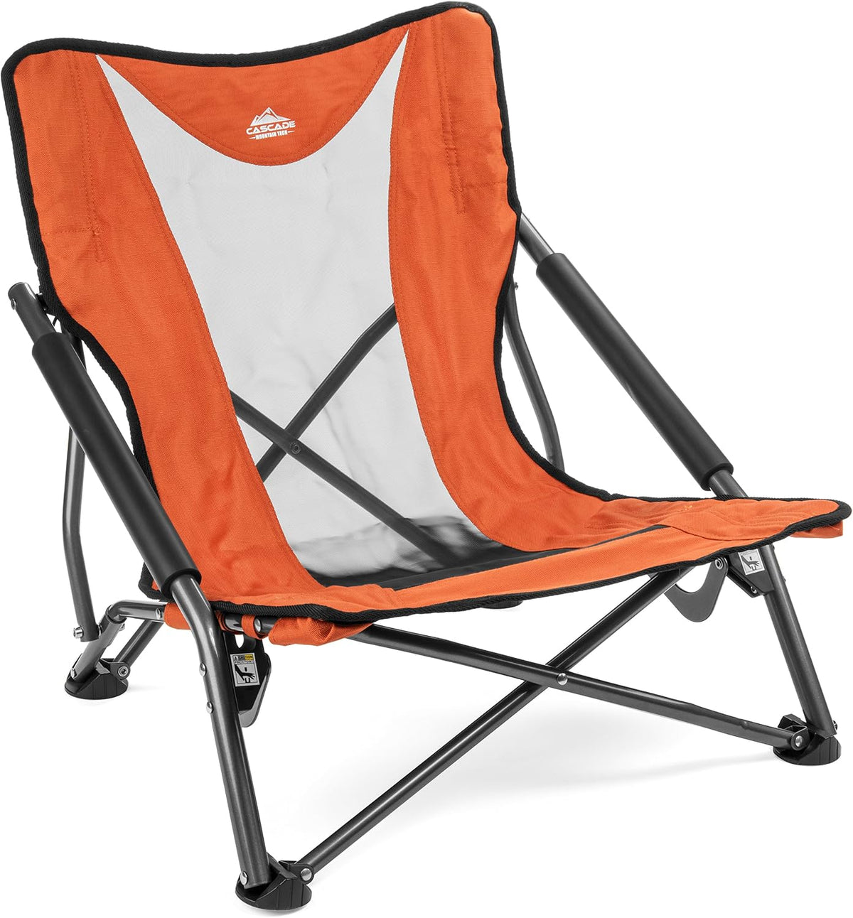 Cascade Mountain Tech Folding Camp Chair for Camping, Beach, Picnic, Barbqeues, Sporting Events with Carry Bag