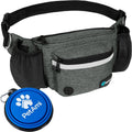 PetAmi Dog Fanny Pack, Treat Pouch for Dog Walking Training, Dark Gray