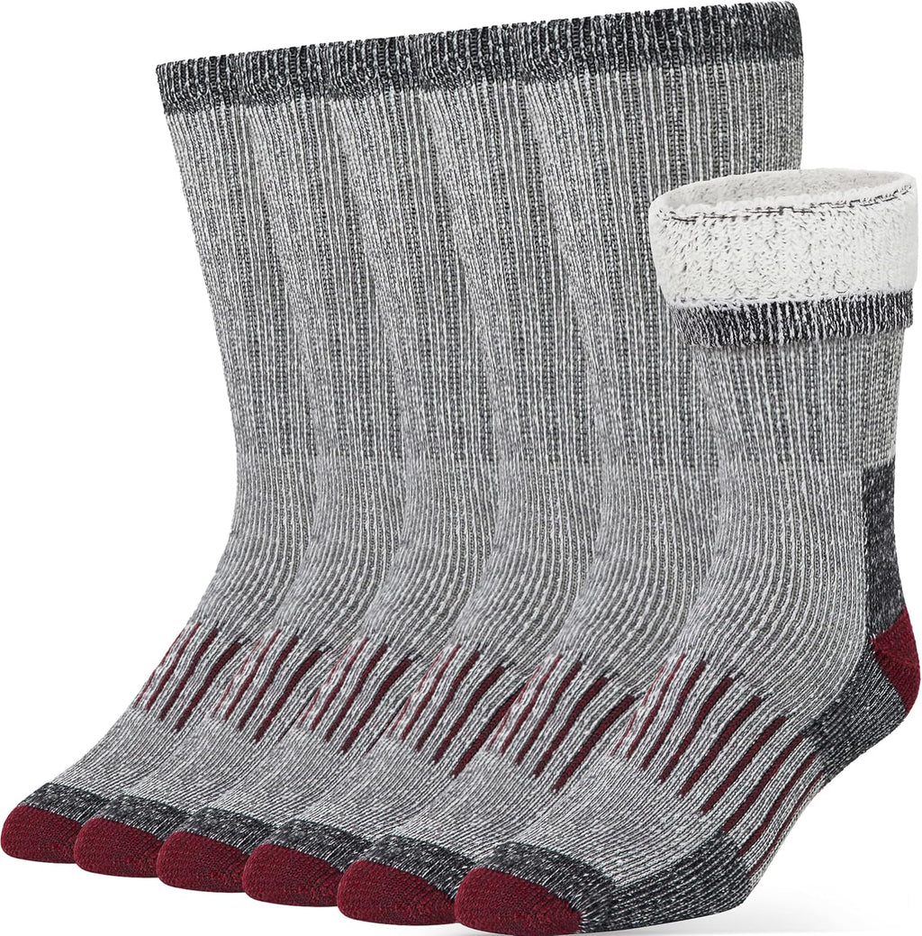 Alvada Warm Thermal Wool Socks for Winter Moisture Wicking and Breathable Cozy Boot Socks
