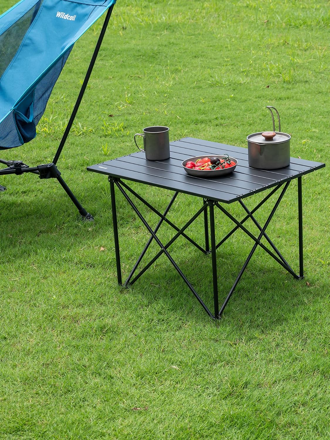 WildCall Ultralight Camping Table, Compact Aluminum Folding Beach Table
