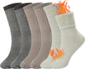 BomKinta Wool Hiking Socks Women Merino Thick Warm Thermal Boot Sock 5-11