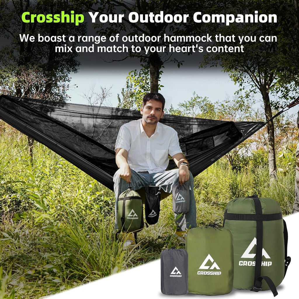 2 Adults Camping Hammock with Mosquito Net