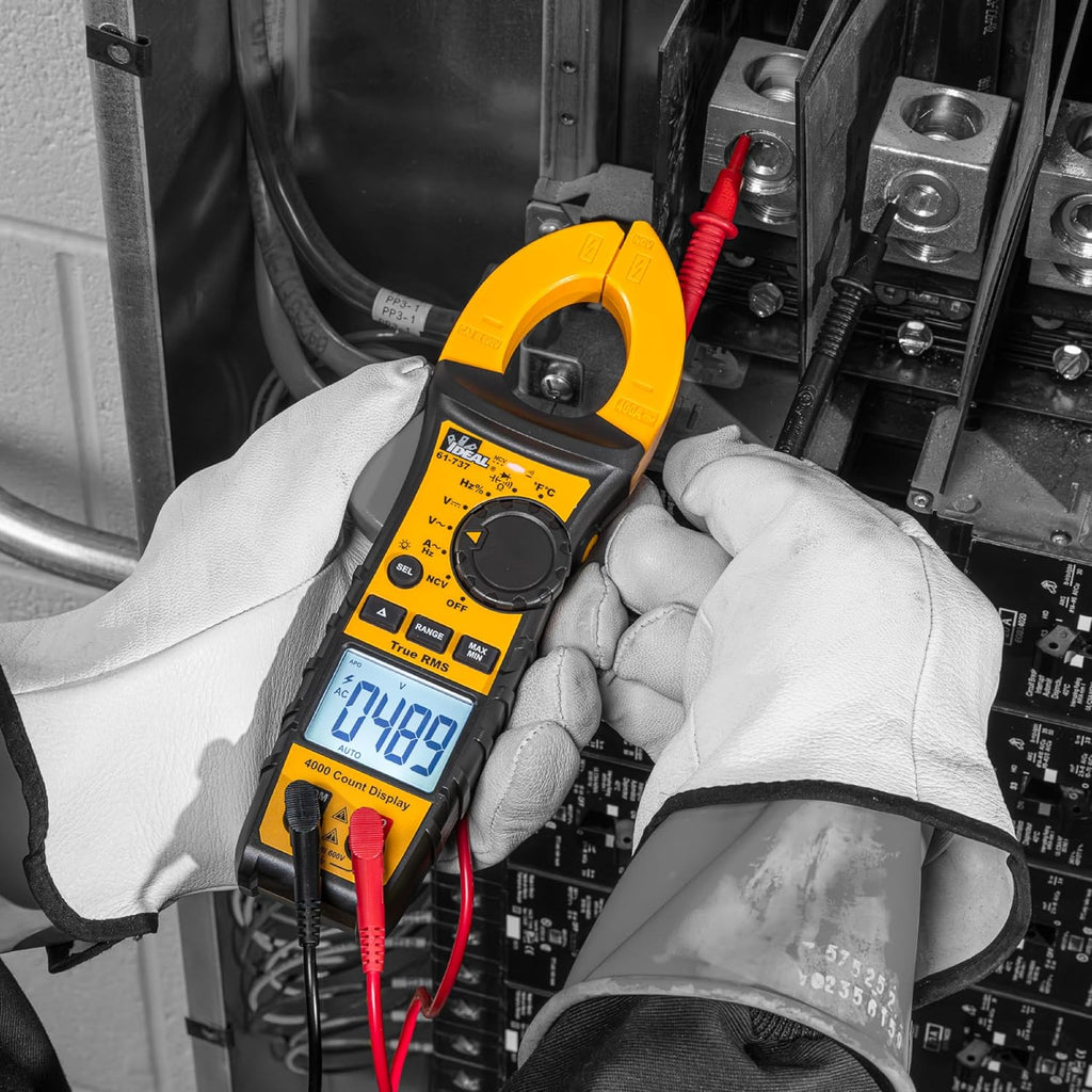 Ideal Electrical Digital AC Clamp Meter, 61-737, 400A, 600V