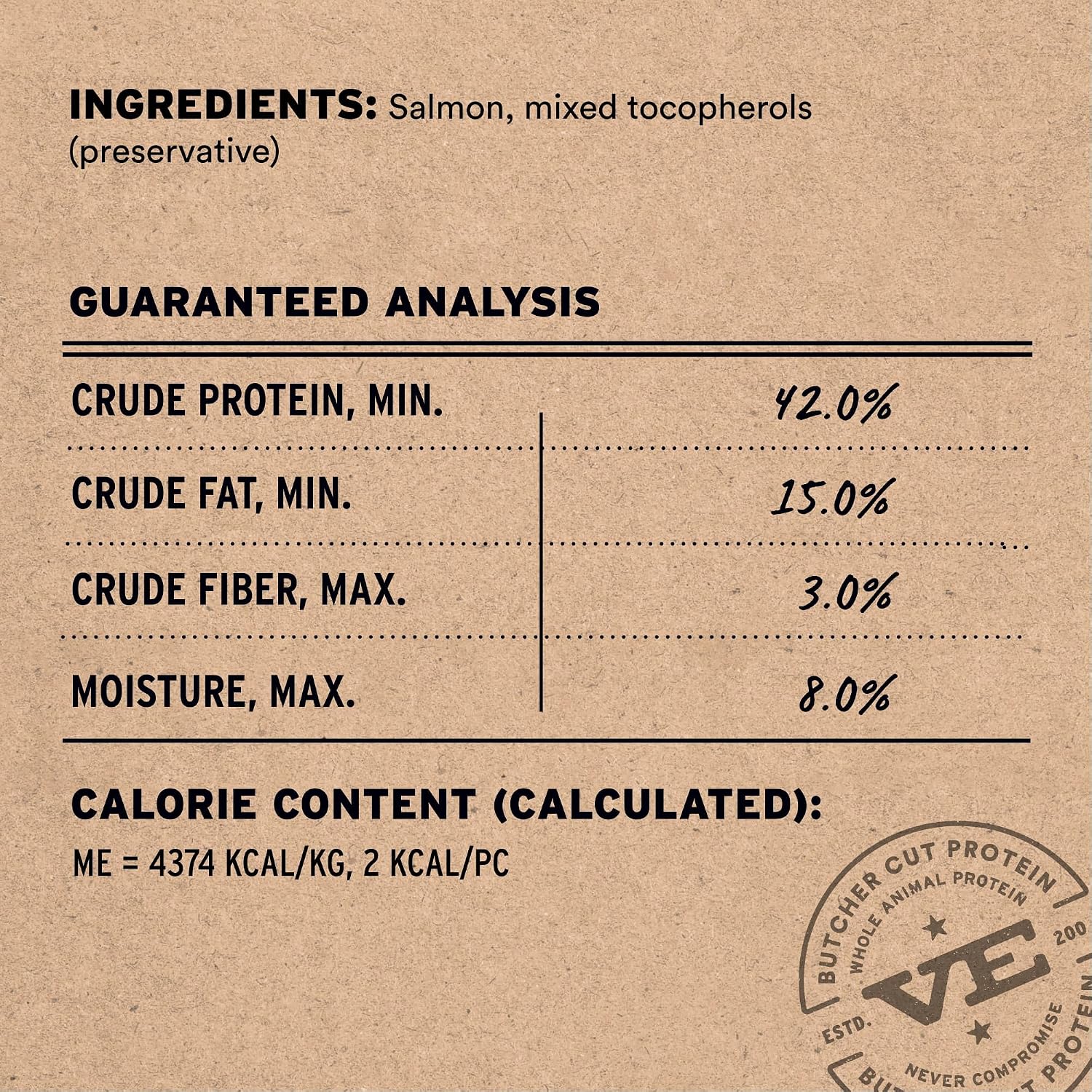 Vital Essentials Freeze Dried Dog Treats, Salmon Bites, 2.5 oz Bag