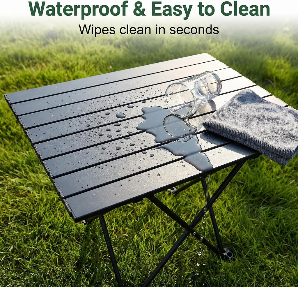 Folding Camping Table, Small Camping Table, Portable Aluminum Camp Table