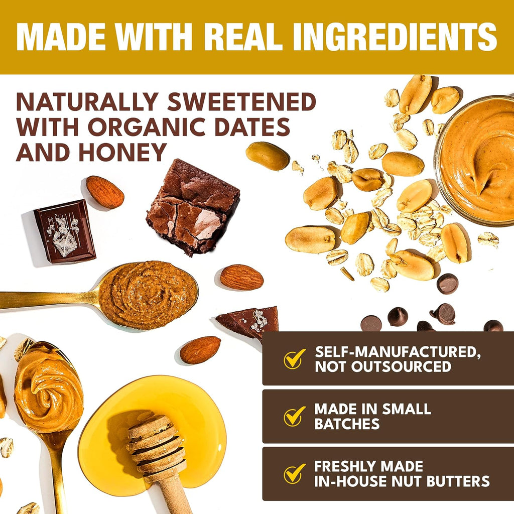KiZE Energy Bars - Peanut Butter Lovers Variety Pack - 30-Count - Gluten Free, Dairy Free Options, Non-GMO, and High Protein Meal Replacement Energy Bars, Clean and Simple Food Ingredients - 7-10g High Protein Snacks (30 Count)
