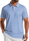 COOFANDY Mens Golf Polo Shirts Short Sleeve Quick Dry Casual Collared Shirt
