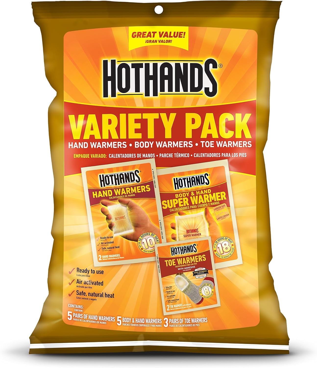 HotHands Variety Pack - America's Favorite Warmer