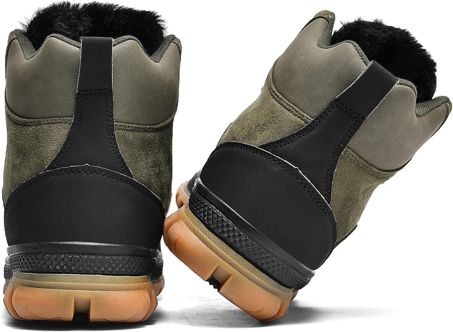 Wondamo Men's Winter Hiking Snow Boots