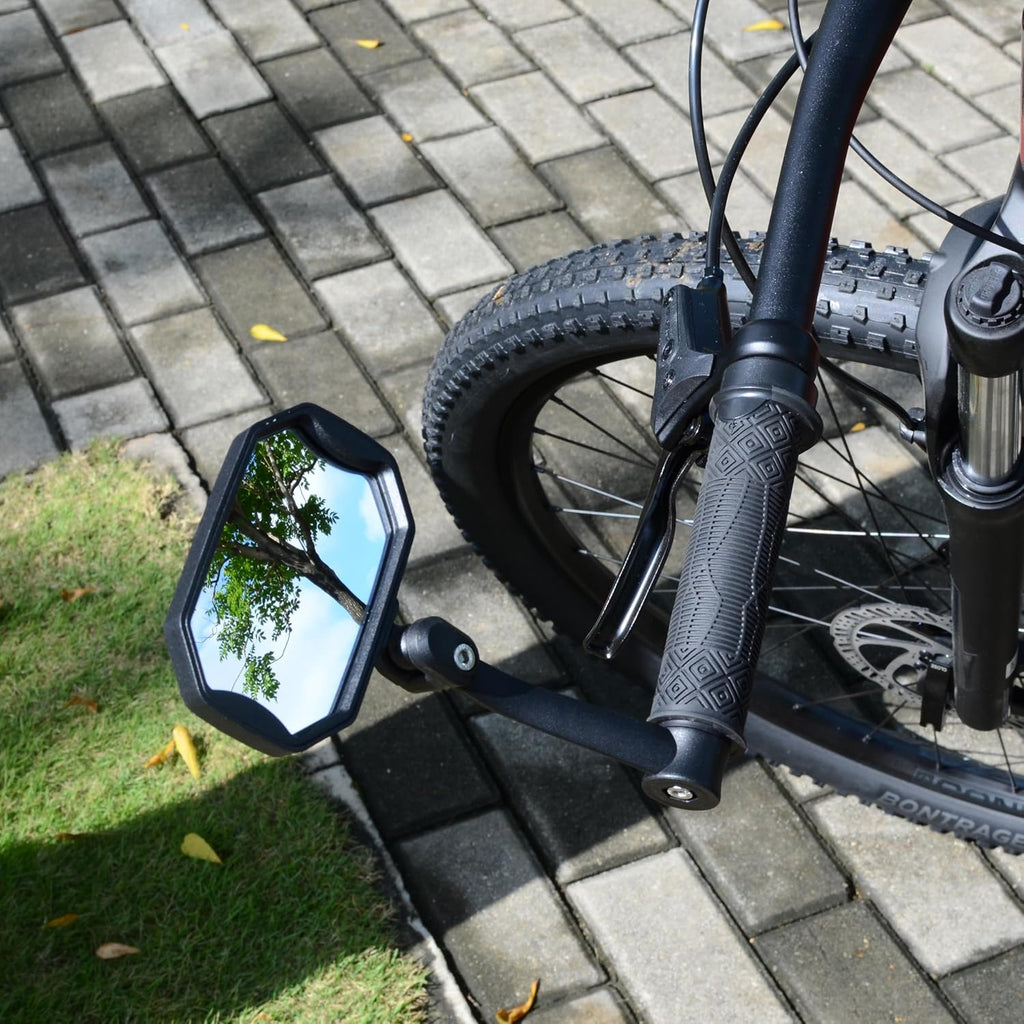 BriskMore Barend Mirror for E-Bikes & Scooters, HD Glass,1 Pair