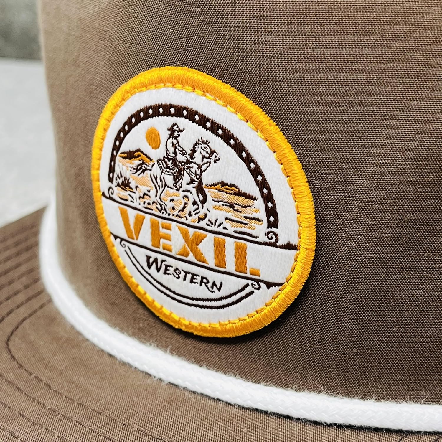 Vexil Unstructured Adjustable Snapback Western Lifestyle Rodeo Southwest Inspired Brand Patch Hat