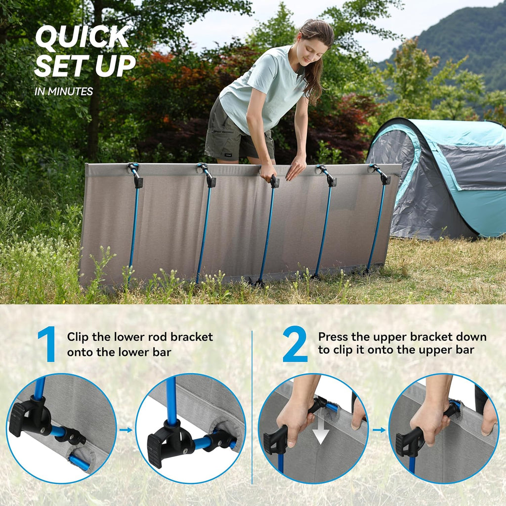 MARCHWAY Ultralight Folding Camping Cot Bed, Portable, Supports 275 lbs