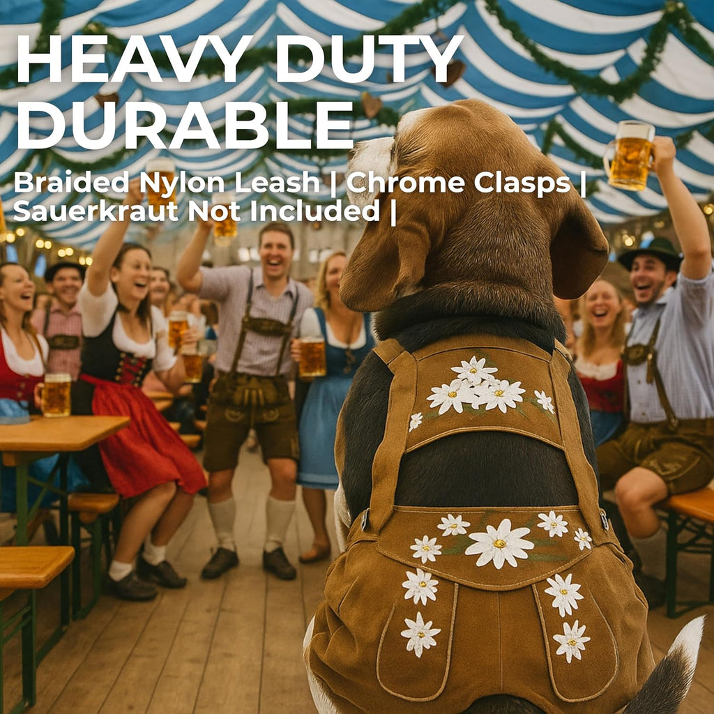Oktoberfest German Dog Lederhosen, Multiple Sizes (XL)