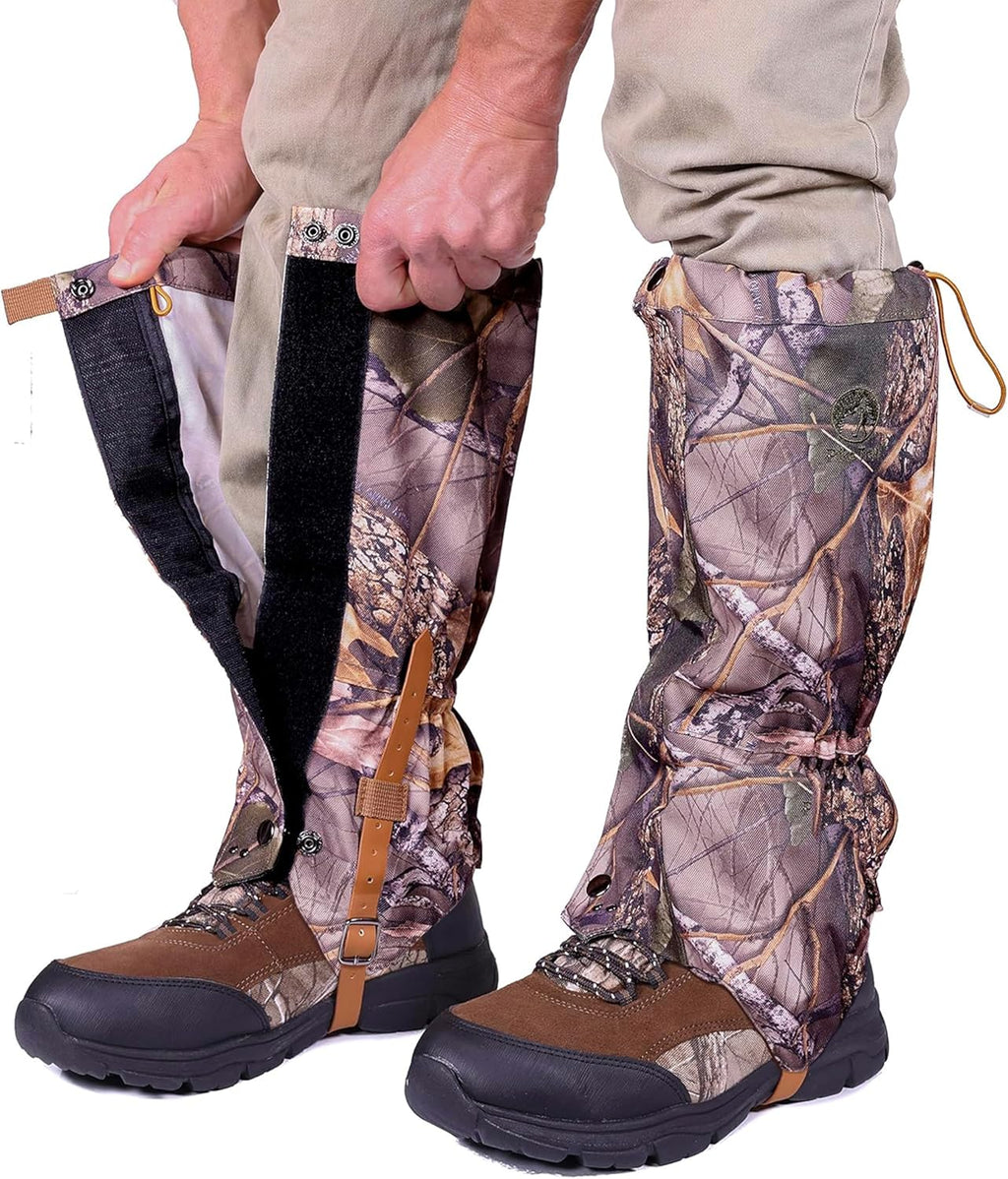 Pike Trail Adjustable Leg Gaiters - Lightweight, Waterproof - Leg Guards for Men & Women - Hiking Essentials Ideal for Hunting, Trekking & Fishing - 1 Pair