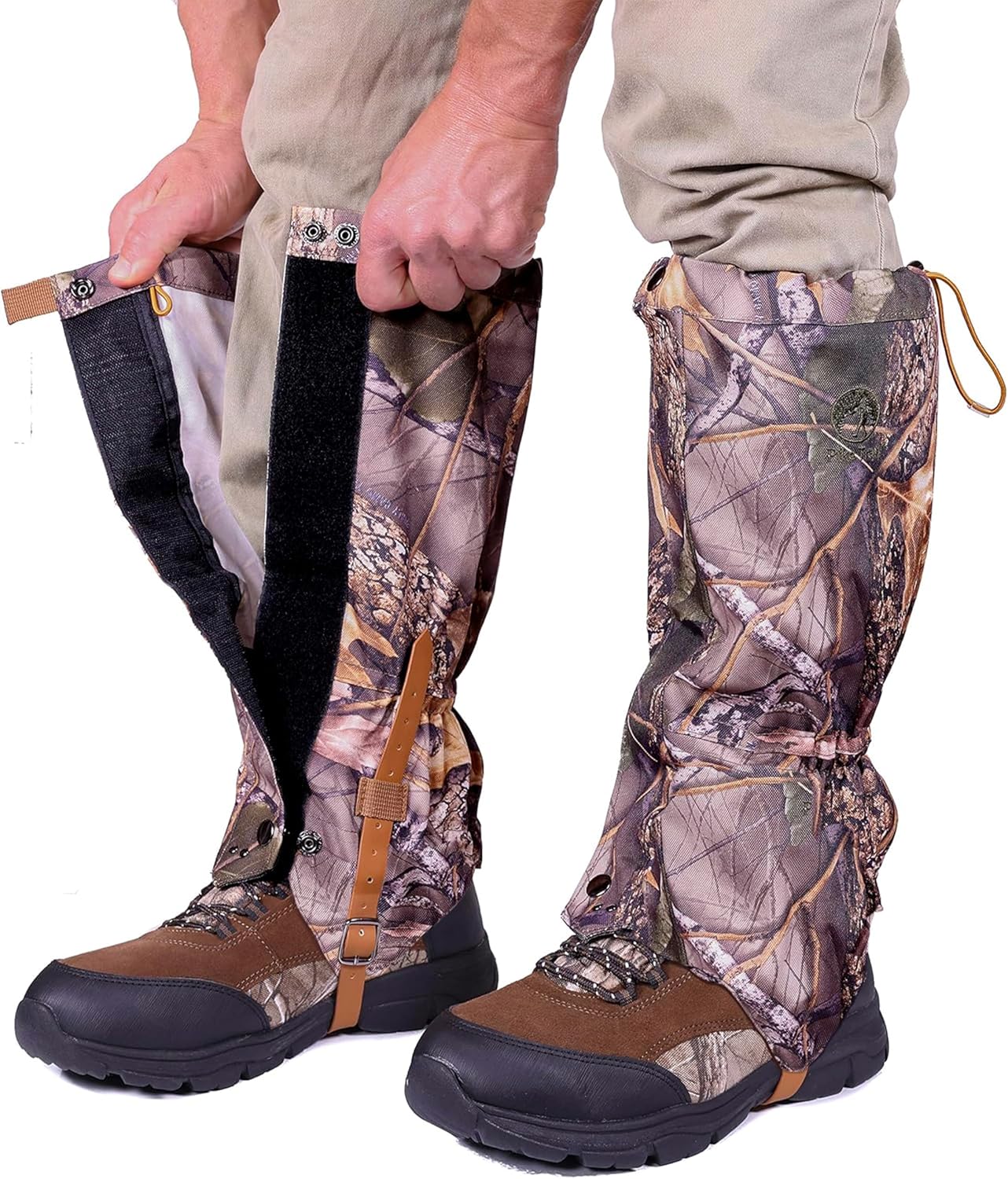 Pike Trail Adjustable Leg Gaiters - Lightweight, Waterproof - Leg Guards for Men & Women - Hiking Essentials Ideal for Hunting, Trekking & Fishing - 1 Pair
