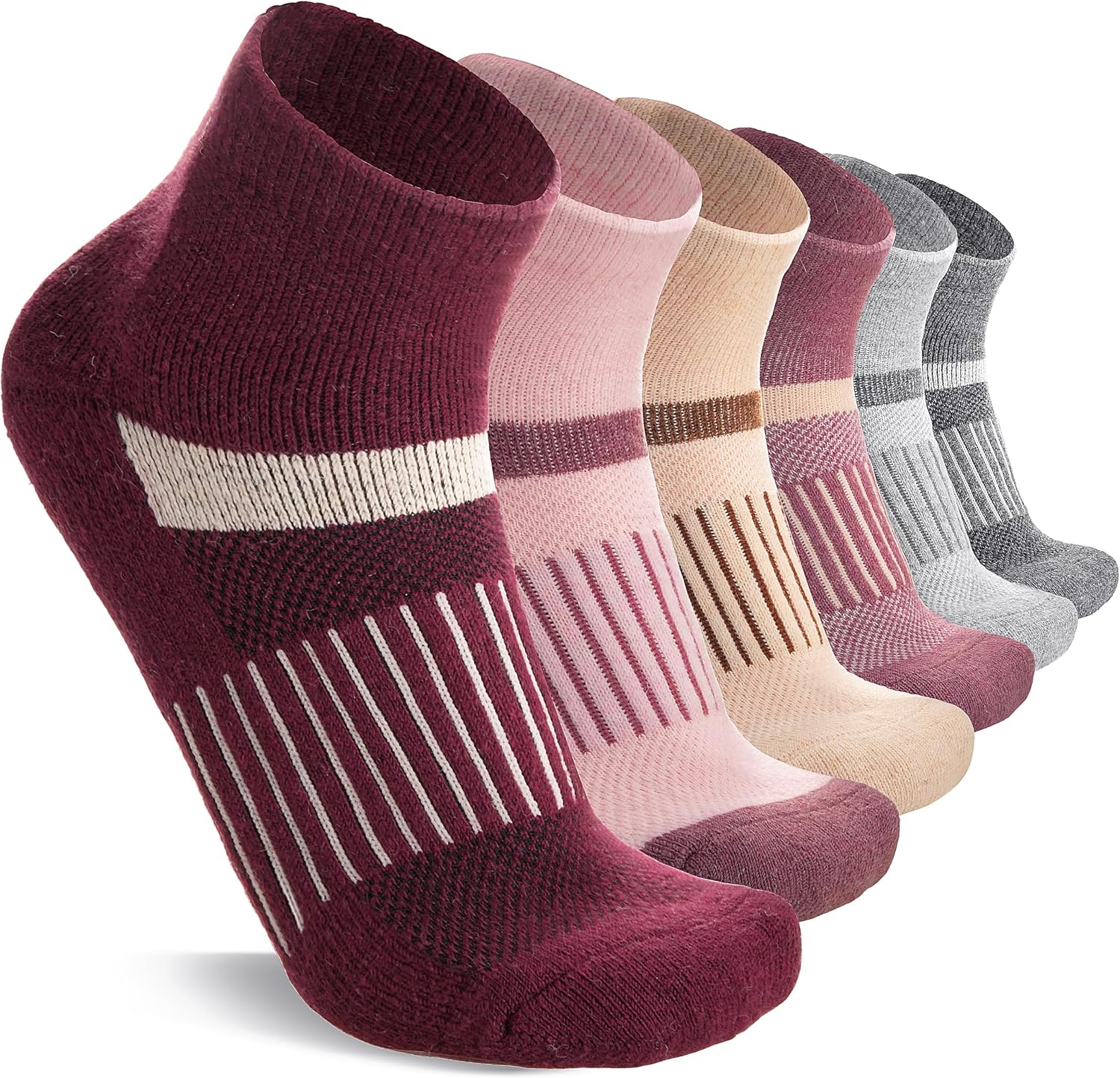Anlisim Merino Wool Ankle Running Hiking Socks for Women and Men