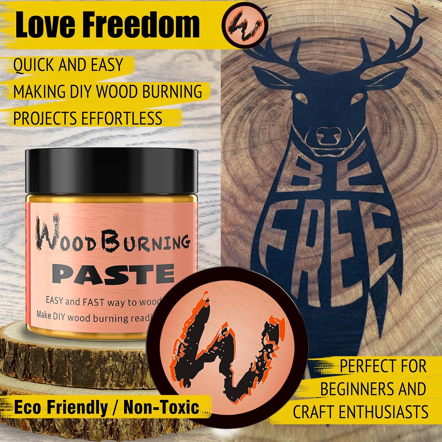 LAOBIAO Wood Burning Paste & Beeswax Kit