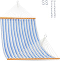 Lazy Daze Double Textliene Quick Dry Hammock with Spreader Bar for Outdoor