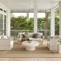 nuLOOM Asha Light Brown Bordered Indoor/Outdoor Area Rug, 8' x 10'