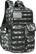 Wotony Tactical Backpack - Military waterproof backpack with multiple pockets and tactical gear for the outdoors (Gray Maple Leaf, 25L)
