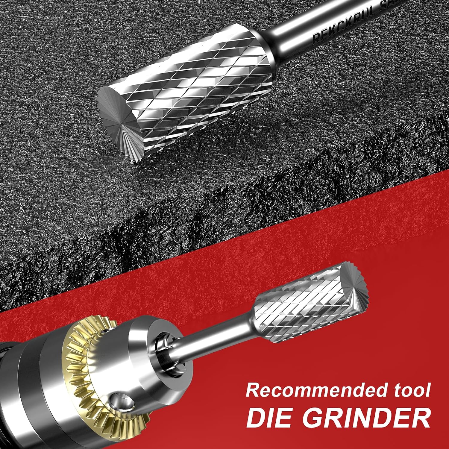 Professional Tungsten Carbide Rotary Burr Bit SB-5 with 1/4" Shank