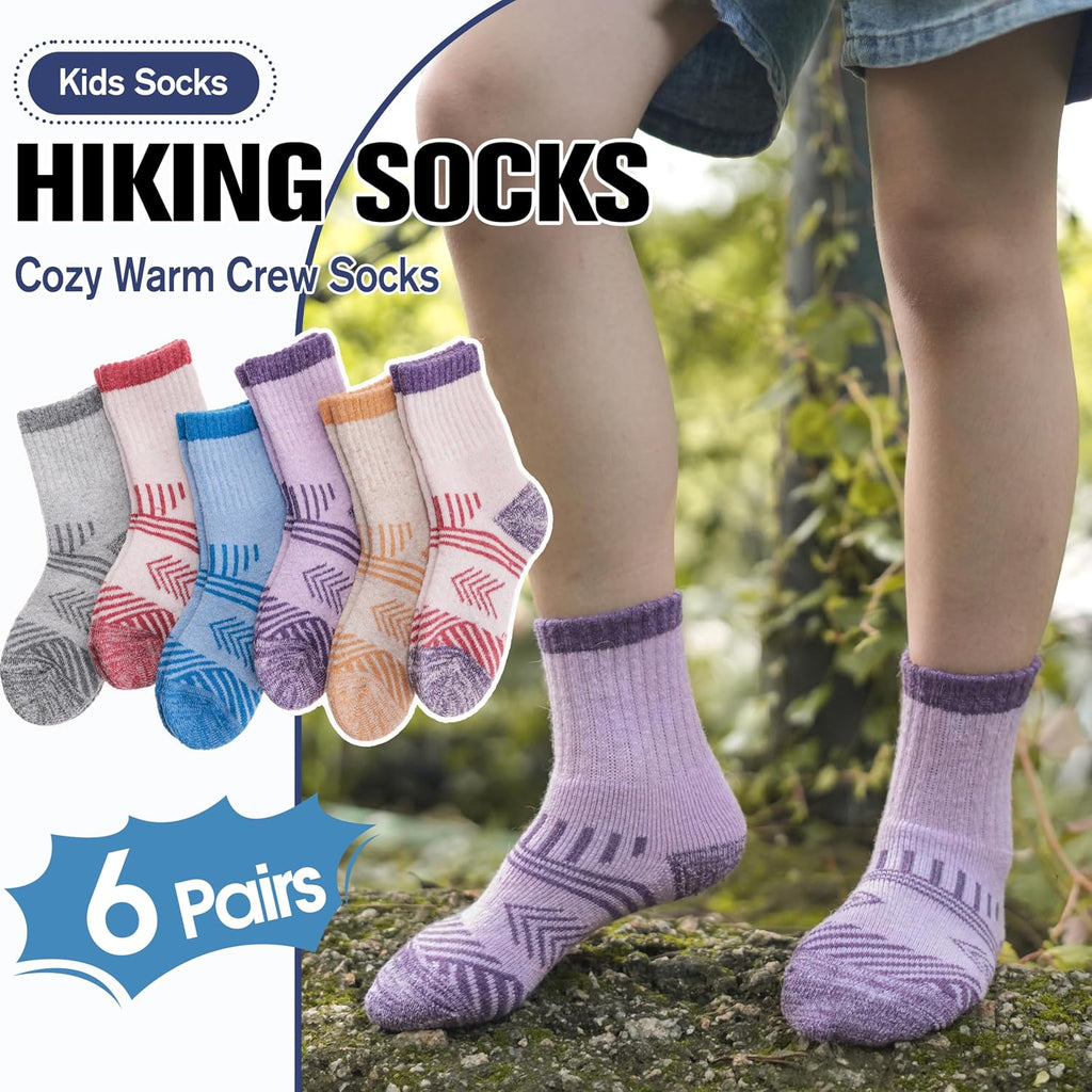 EBMORE Kids Merino Wool Hiking Thermal Winter Socks