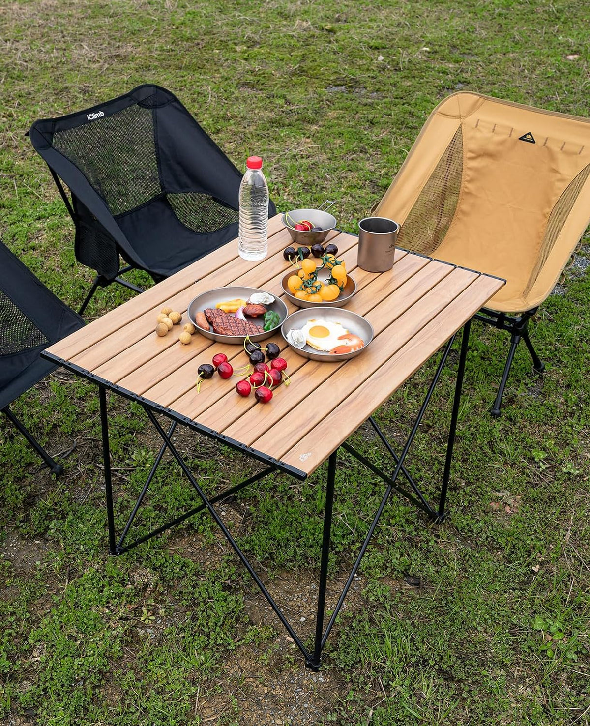 iClimb Ultralight Compact Camping Folding Table (Reinforced Nature - XL)