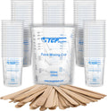 TCP Global 20 oz. (600ml) Graduated Plastic Mixing Cups - Box of 100