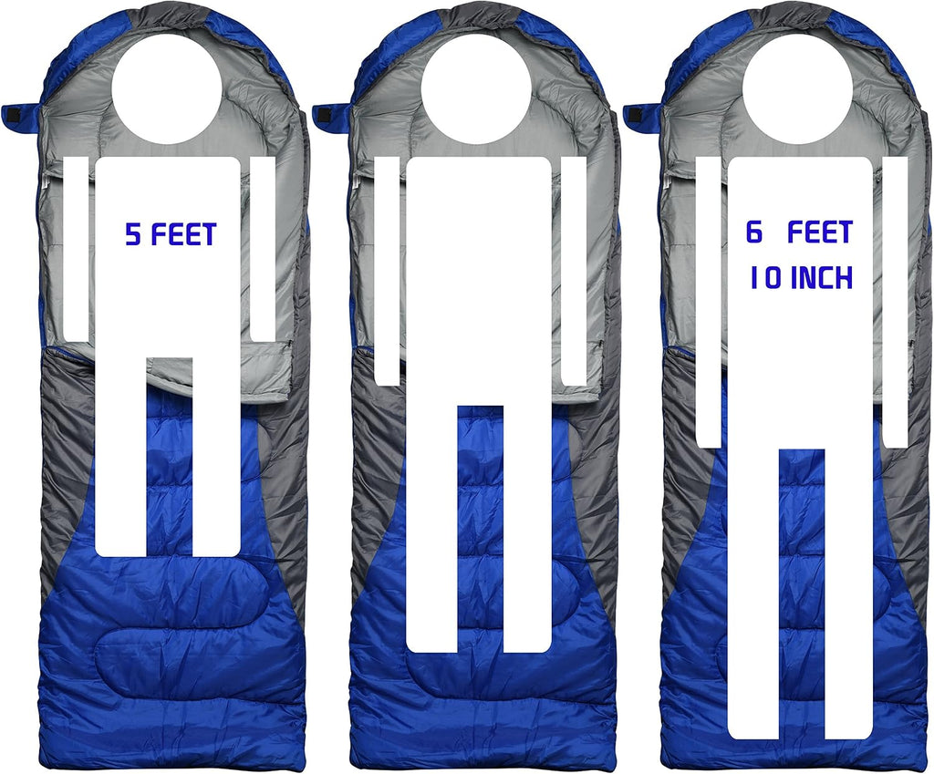 0 Degree Winter Sleeping Bags for Adults, Cold Weather Camping