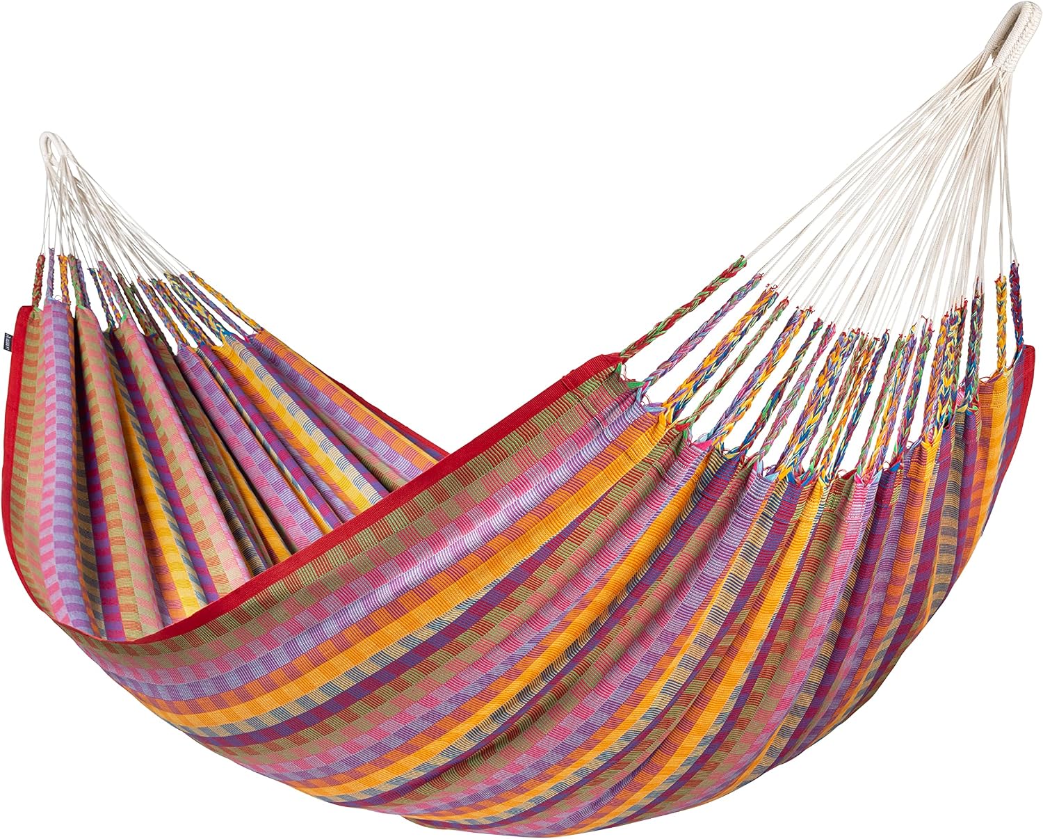 LA SIESTA Flora Hammock, Transform Your Backyard or Porch into a Relaxation Oasis, Ultra Soft Cotton, Max 440 Lbs, Family Hammock, King, Flowers