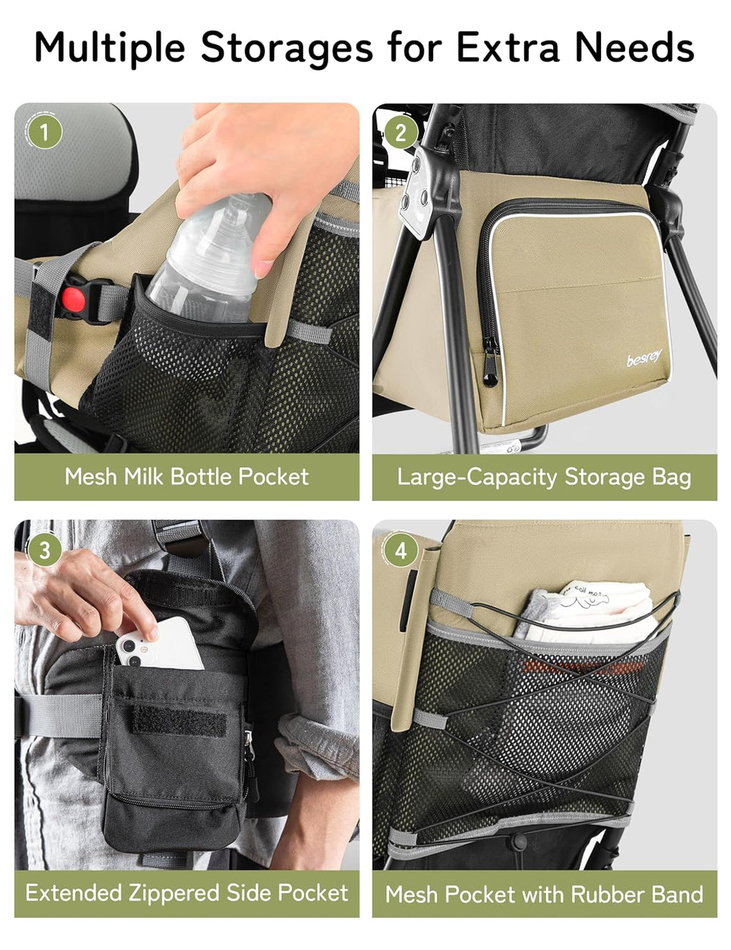 besrey Toddler Hiking Backpack Carrier-Adjustable Padded Shoulder Straps | Baby Backpack Carrier with Large Storage Space, Sunshade and Raincover, Safety 3-Height Seat, Comfortable and Lightweight