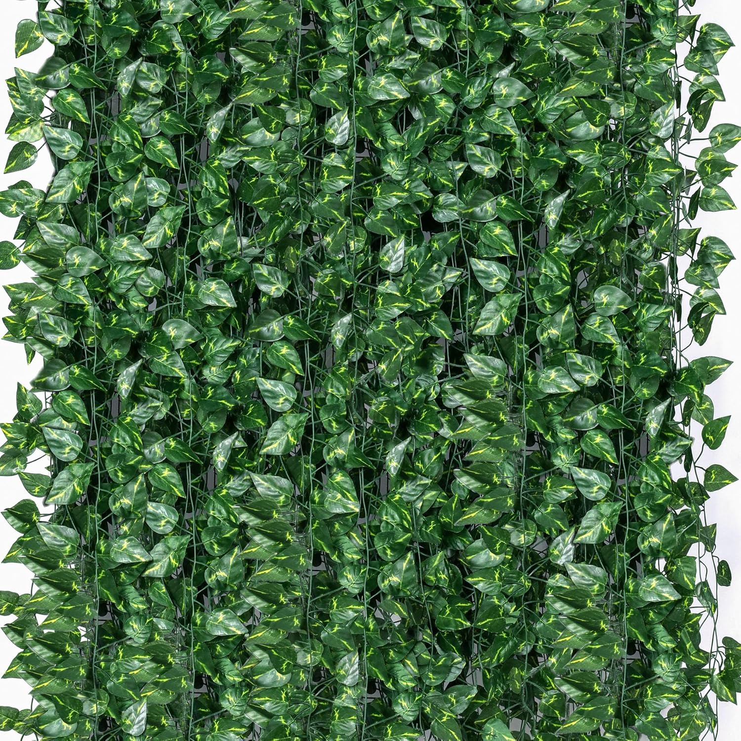 360 Feet 48 Pack Fake Greenery Hanging Garland, Ivy Leaf Plants, Vine Leaves, Fake Flowers Foliage for Bedroom Garden Wall Decor