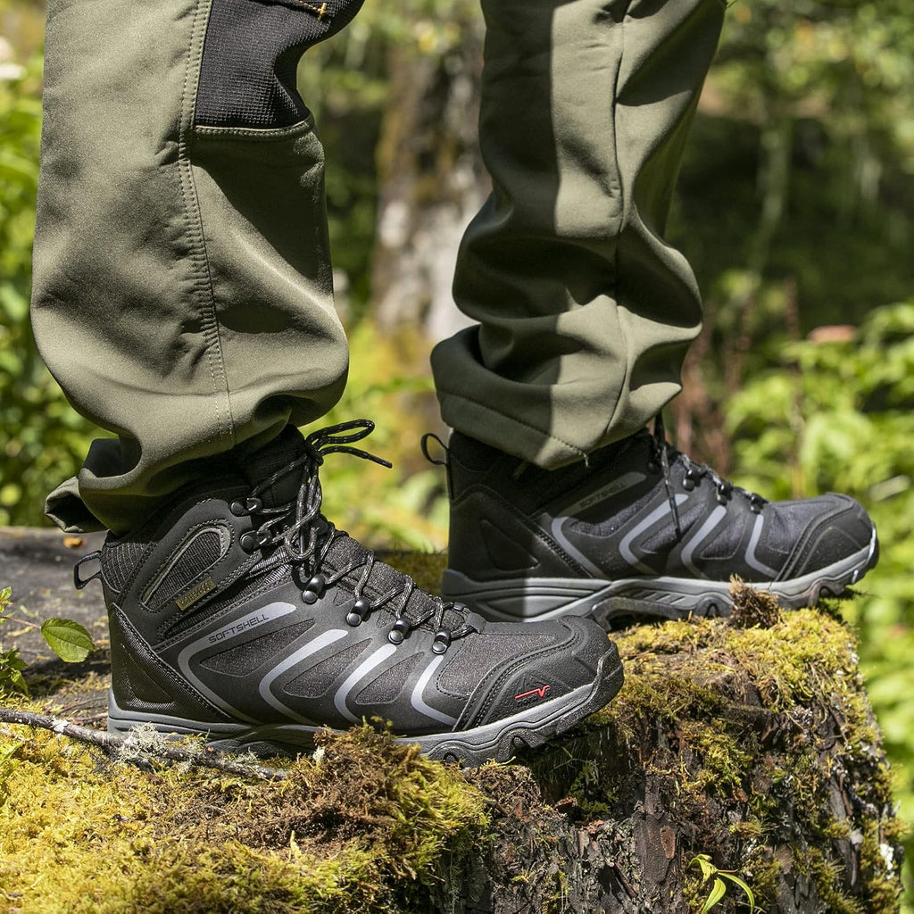 NORTIV 8 Men's Ankle High Waterproof Hiking Boots